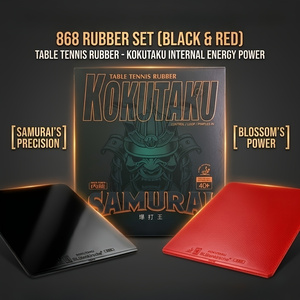 Table Tennis Machine - Kokutaku Sakura 868 Rubber Set, the