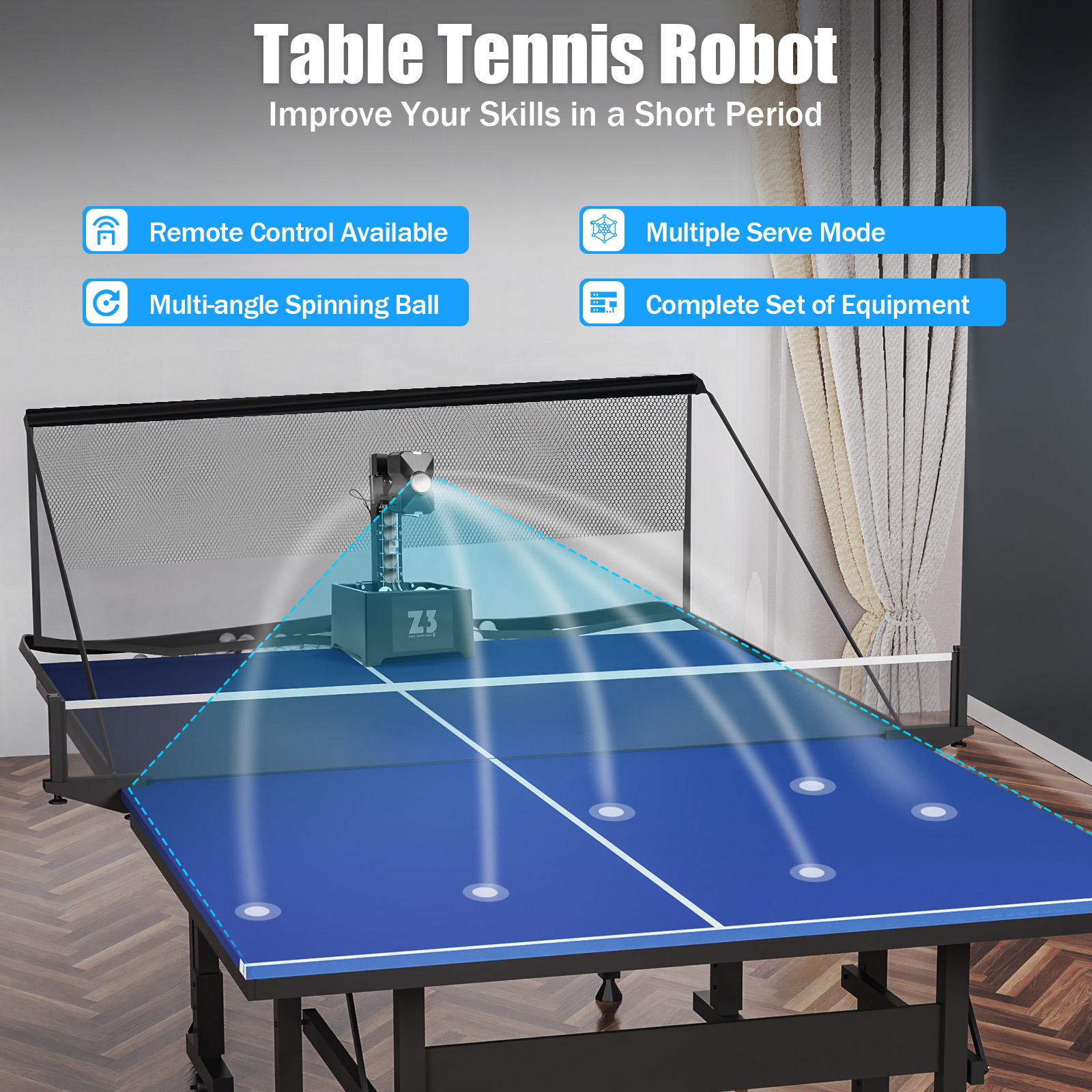 Table Tennis Robot with Net&10 - Table Tennis Zlc incelemesi ve fiyatı